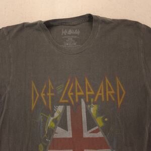 Def Leppard Hysteria Band Graphic T Shirt Adult Mens Size Medium M Gray 13920